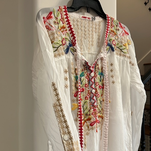 Johnny Was Long Sleeve Top Size XS Embroidered - Picture 4 of 6